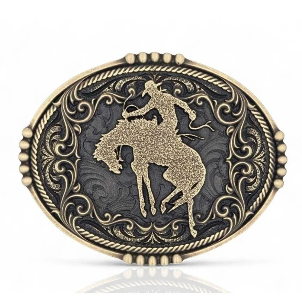 Montana Silversmiths Bucking Bronc Bronze Belt Buckle Retail $45 -‎ NEW!
